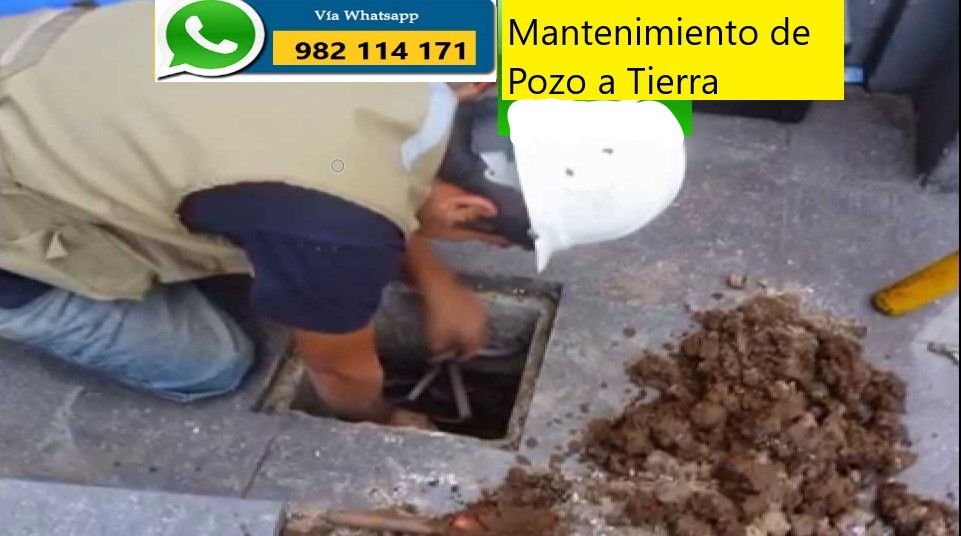 CERTIFICADO, MANTENIMIENTO POZO a TIERRA en Lima